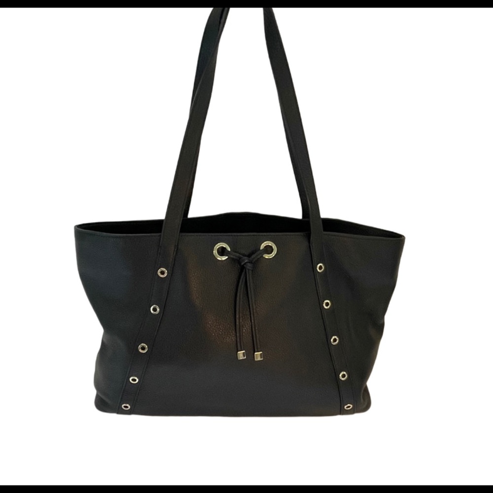 Black Talbots Leather Purse with Gold Details